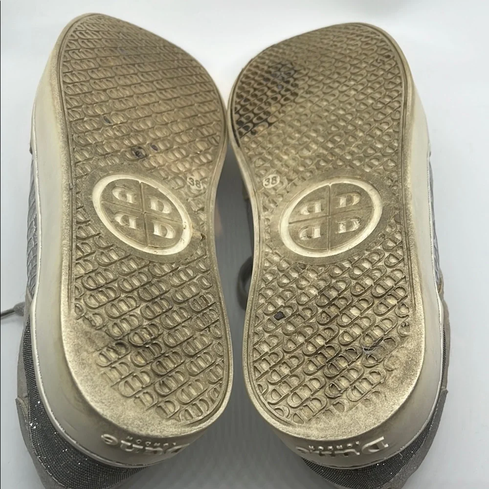 Dune London Gray Sneakers Suede Low-Top - Picture 8 of 13